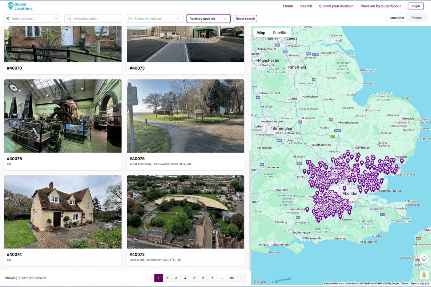 One search: 1000s of locations, around the globe